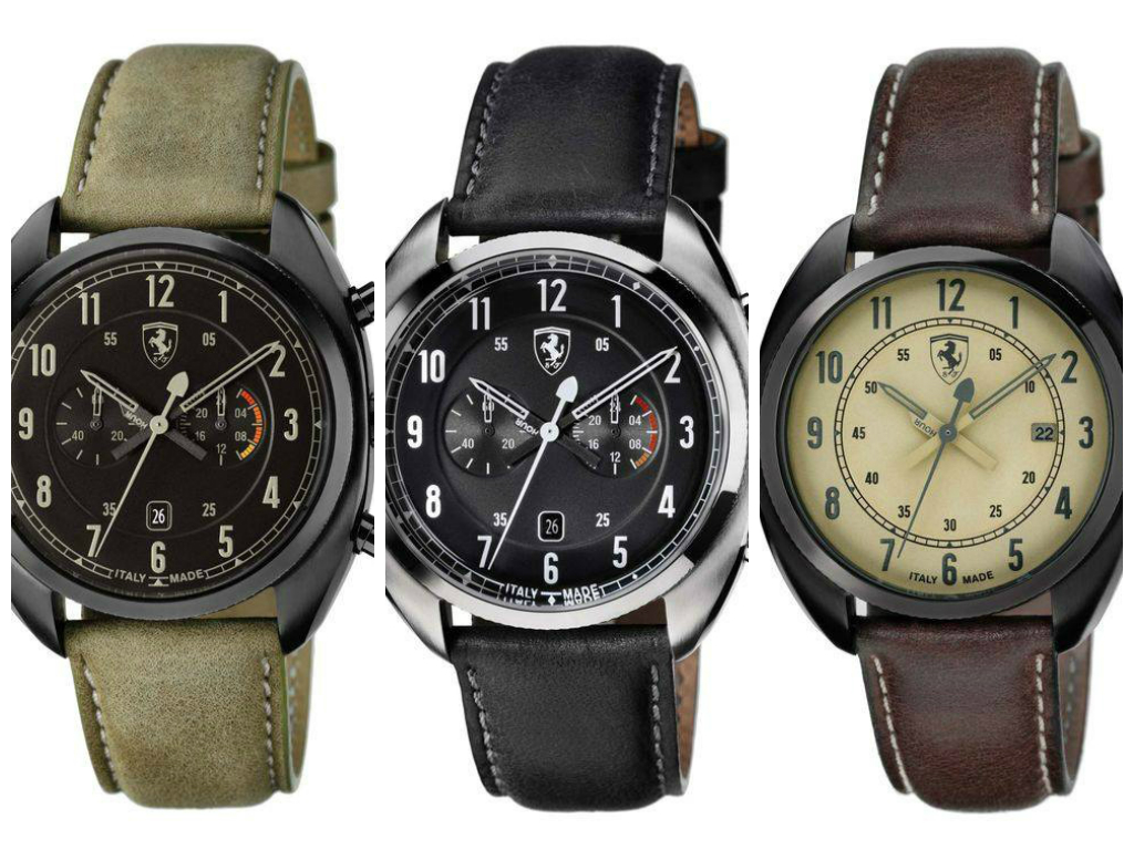 Đồng hồ Ferrari phong cách xe đua cổ